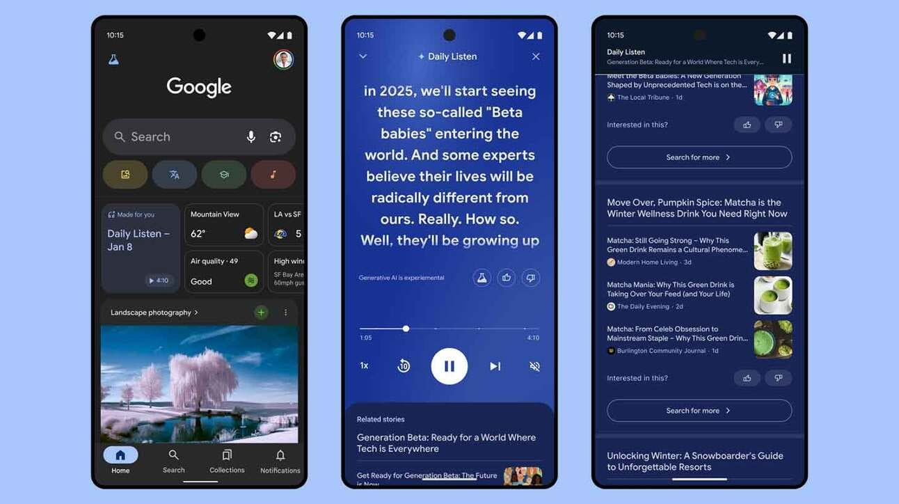 Google Testa ‘Daily Listen’, Podcasts Personalizados com IA